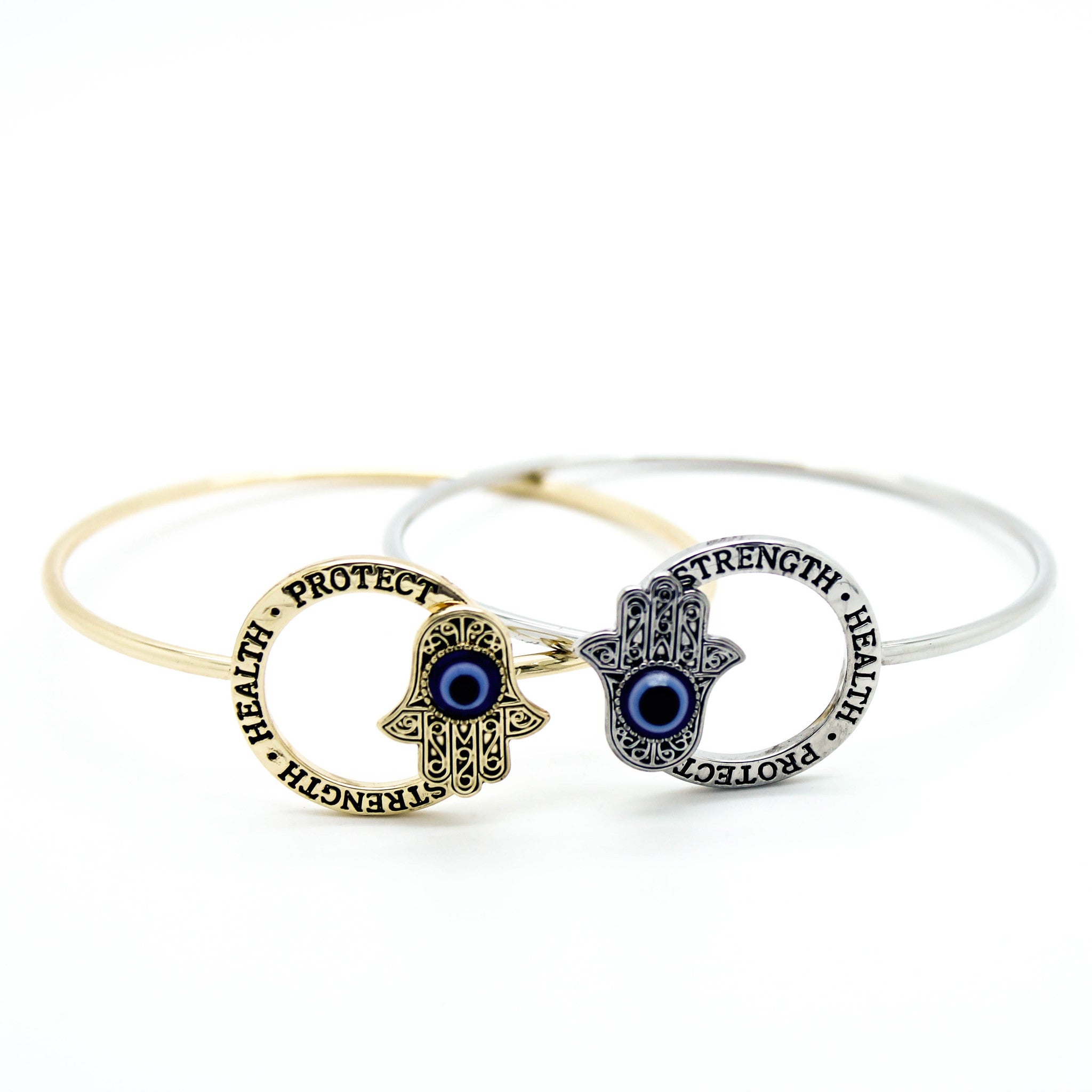 Hamsa bangle bracelet