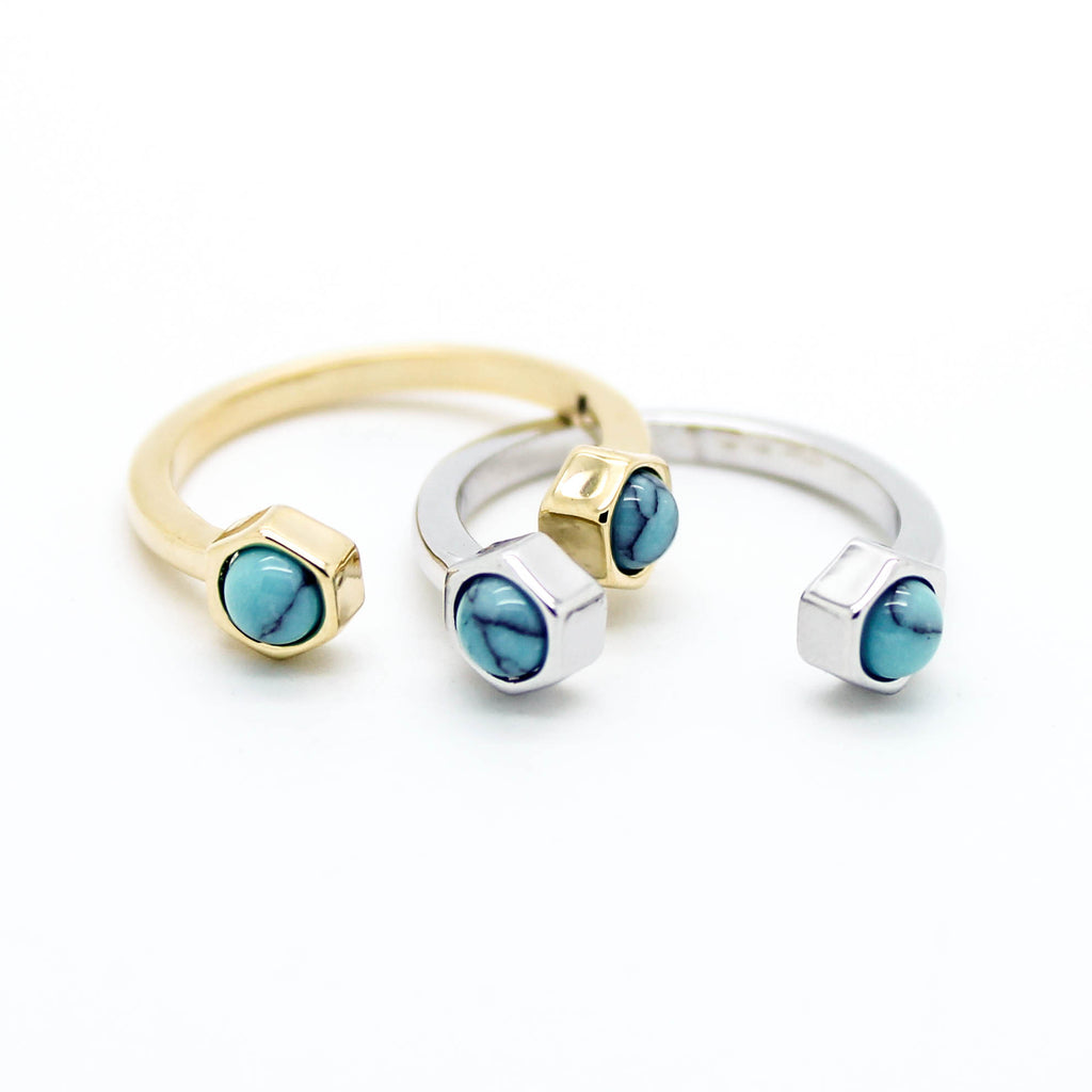 Turquoise stone ring - Imsmistyle