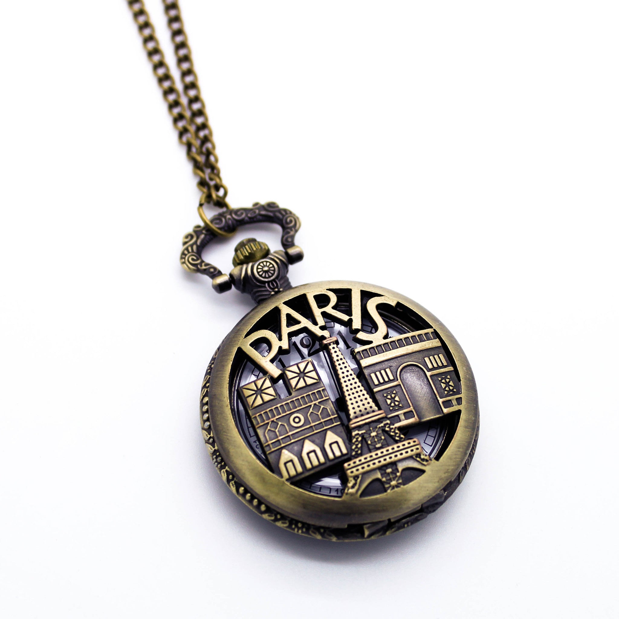 Paris necklace watch