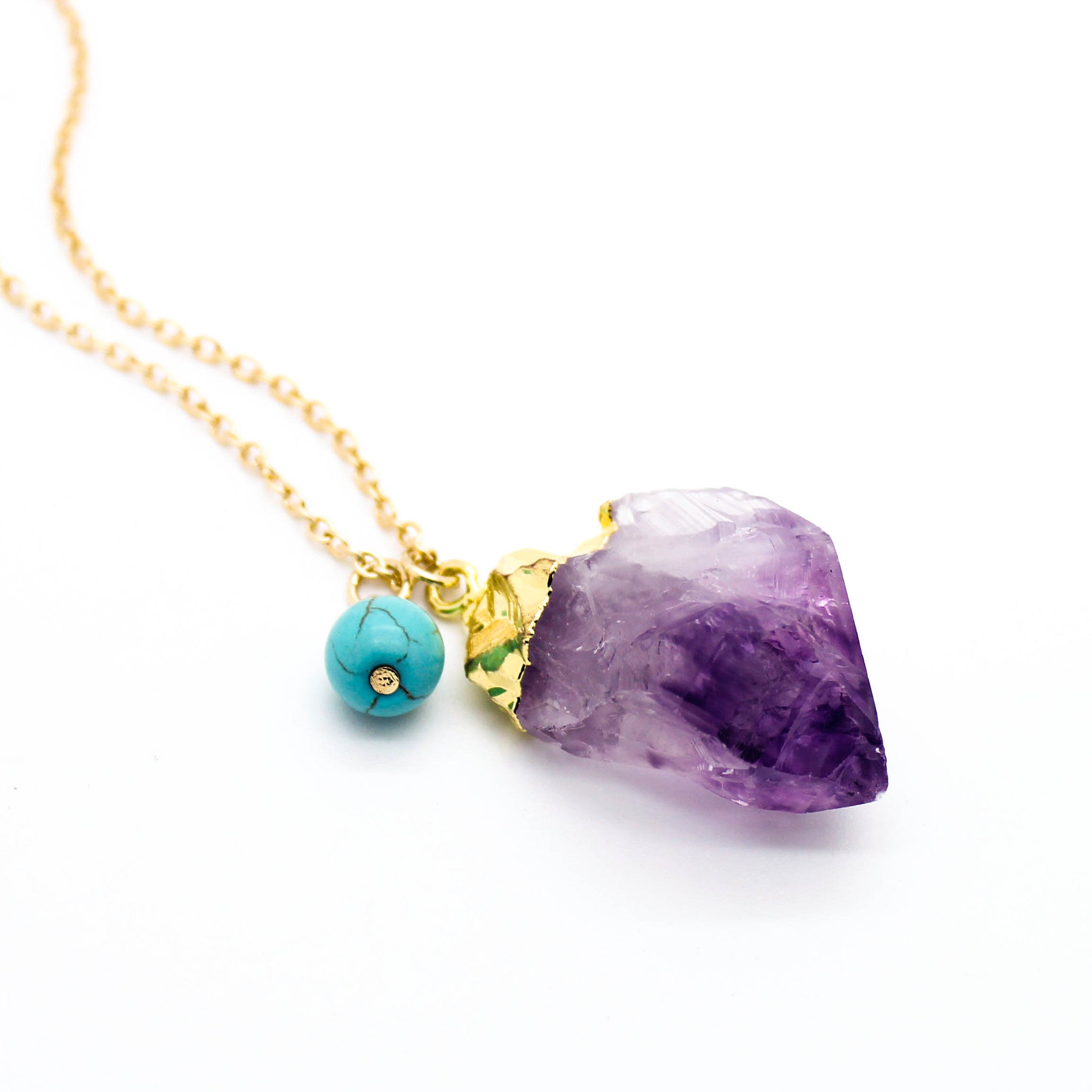 Mystic stone long necklace