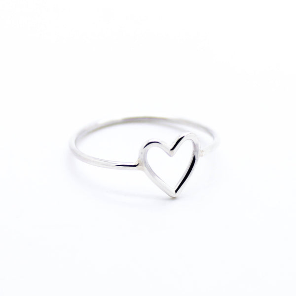 Heart sterling silver ring - Imsmistyle
