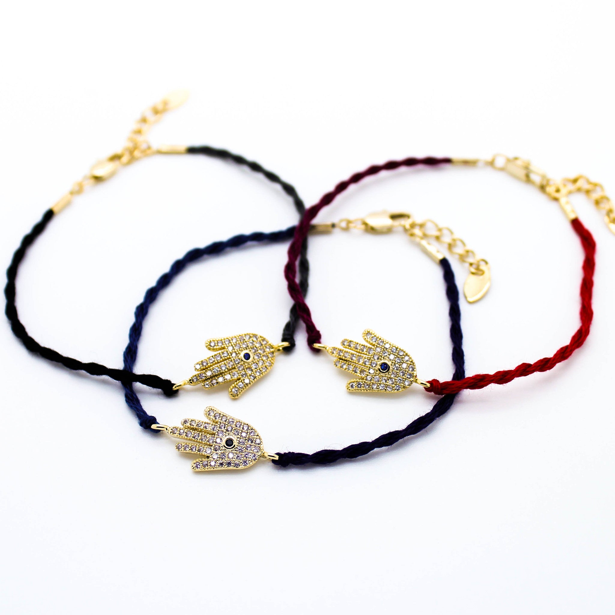 Hamsa stone braided bracelet - Imsmistyle