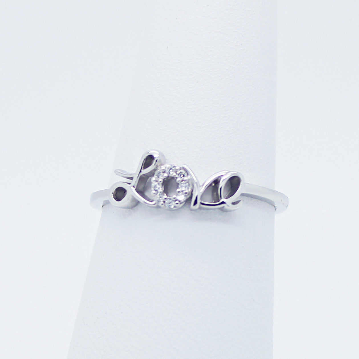 Love sterling silver ring