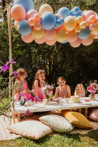 girls floral birthday party