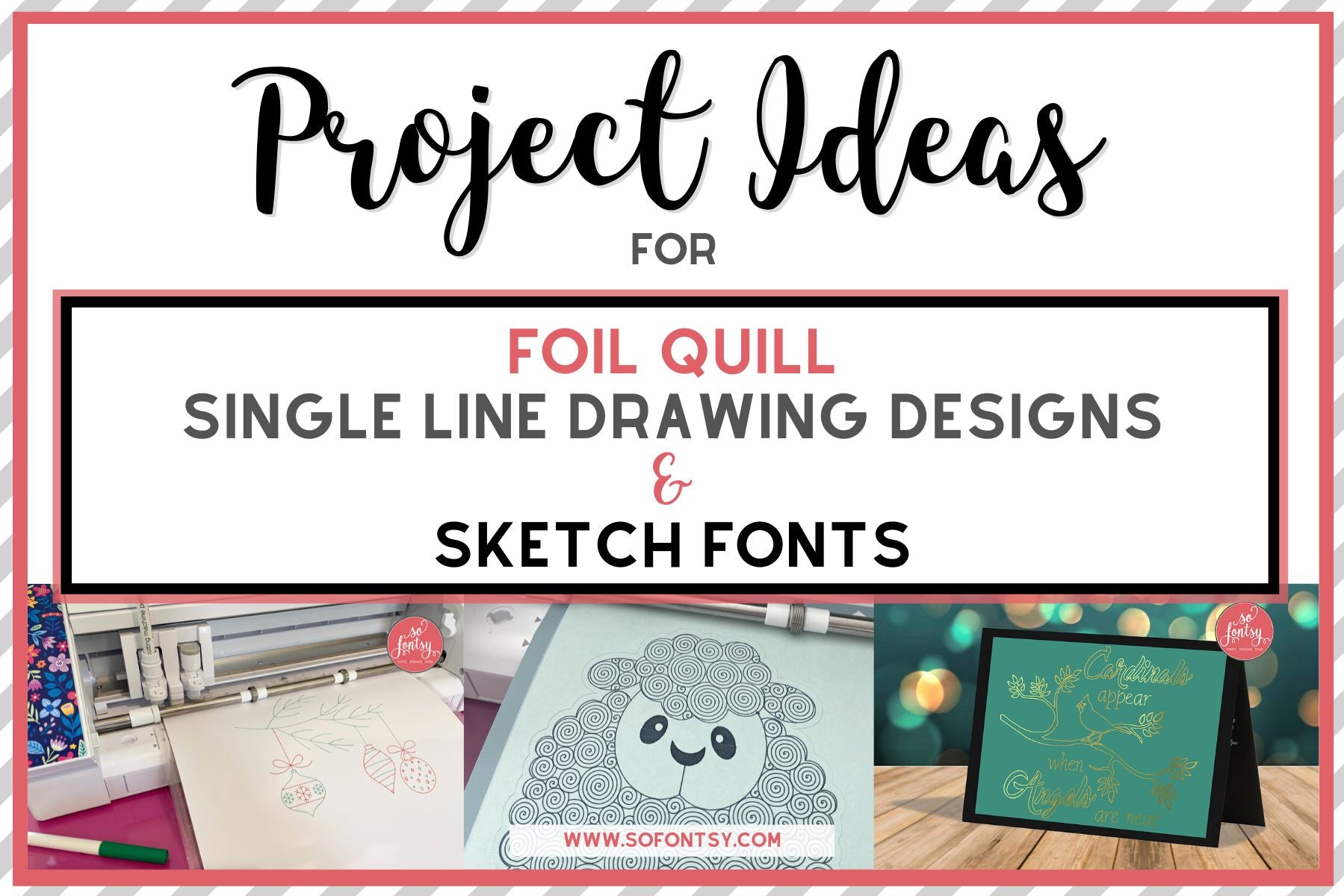 Download Project Ideas for Foil Quill & Sketch Fonts | Swing Design