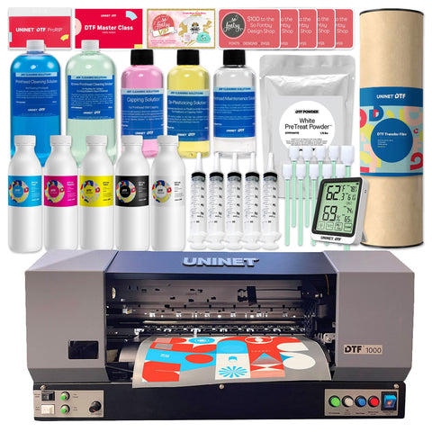 Uninet 1000 Direct To Film A3+ 13" Printer & Training w/ Inline Shaker & Oven DTF Bundles UniNET