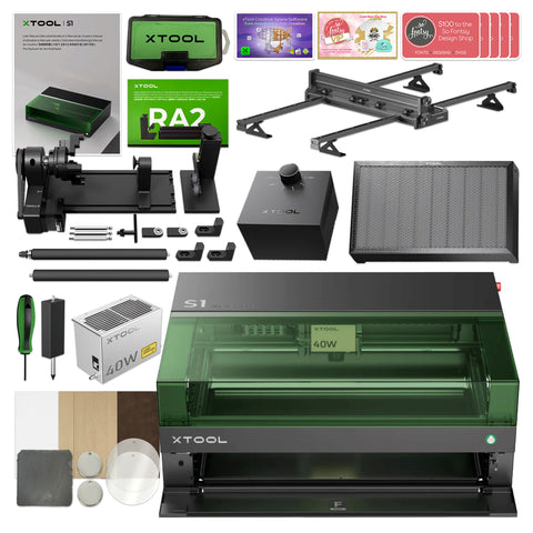 xTool F1 Fast Portable Laser Engraver and Laser Cutter with Filter Bundle