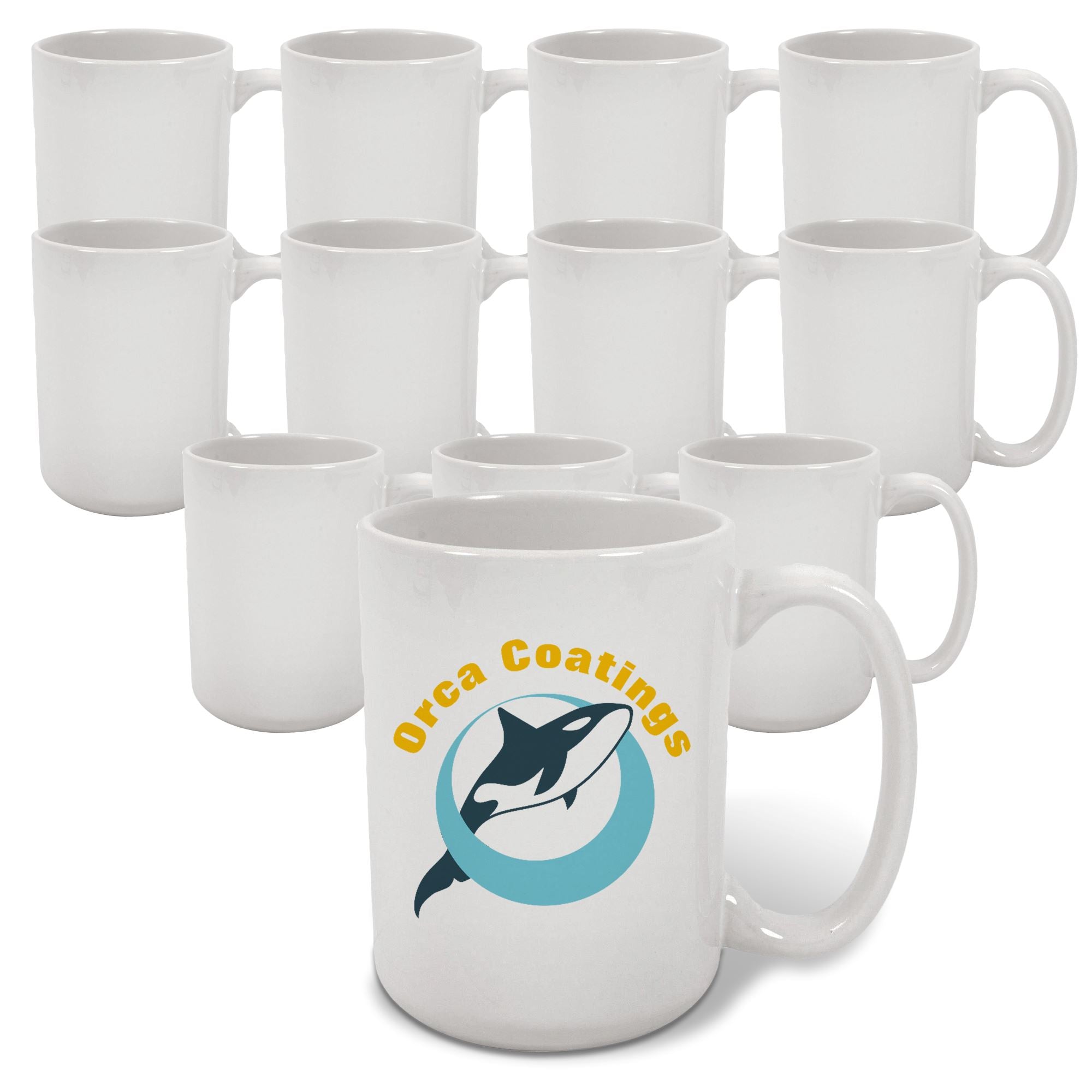 TANGLONG 15 oz Sublimation Mugs Blank Cups Coffee Mugs