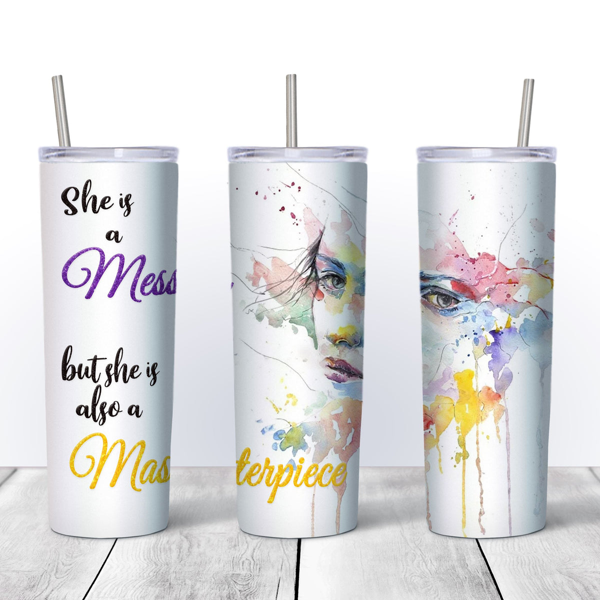 20oz Skinny Tumbler Sublimation Mug Blanks Swing Design 