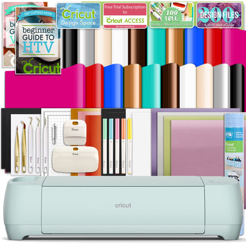 Silhouette Cameo 4 Pro - 24 Heat Press Bundle w/ 8-in-1 Heat Press