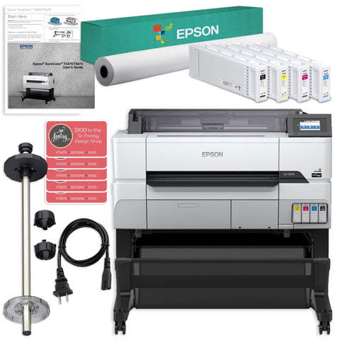 Epson Ink Set For F170 & F570 - 4 Pack with 200 Sheets of Epson Paper