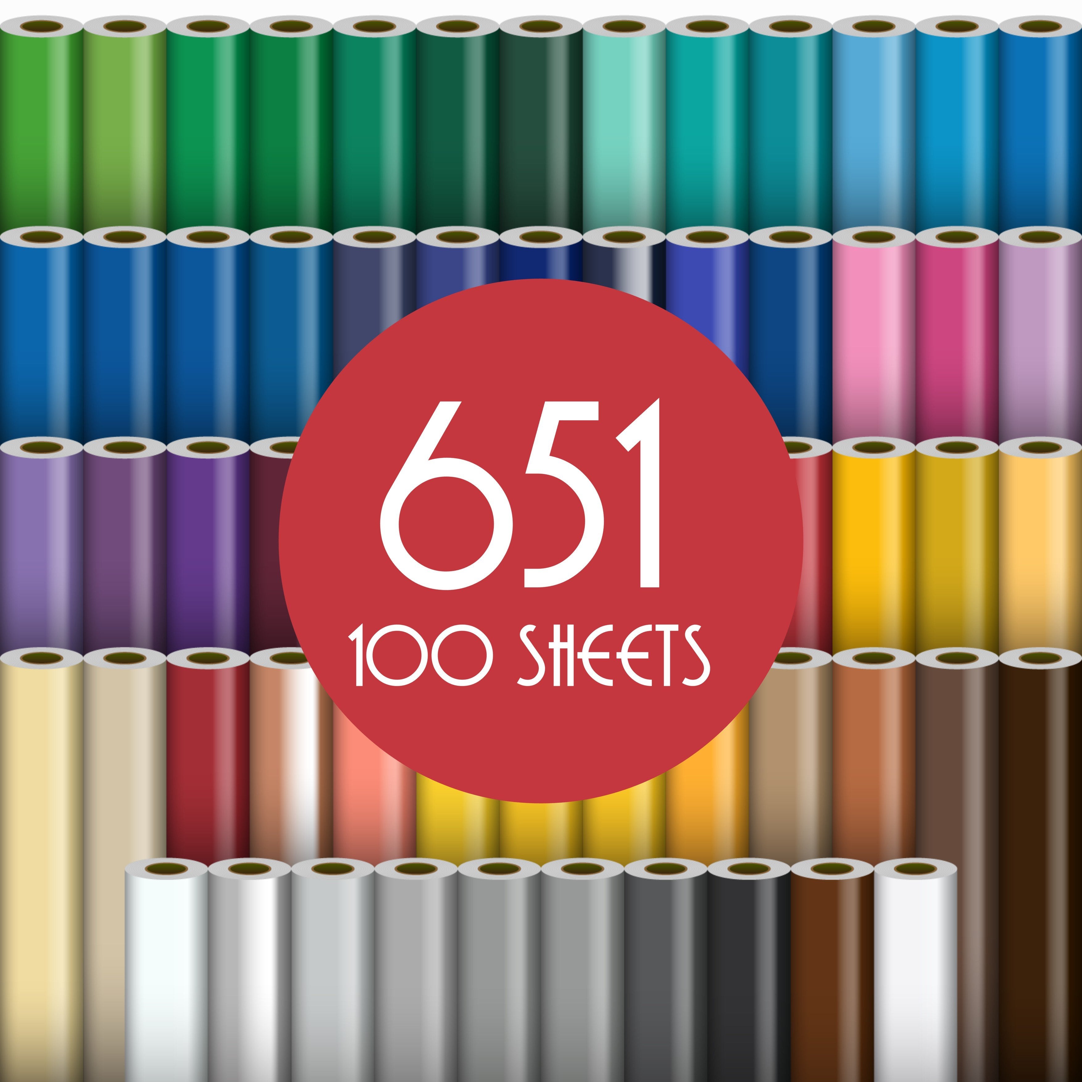 Oracal 651 Glossy Vinyl - 100 Sheets - Build a Bundle 12 x 12