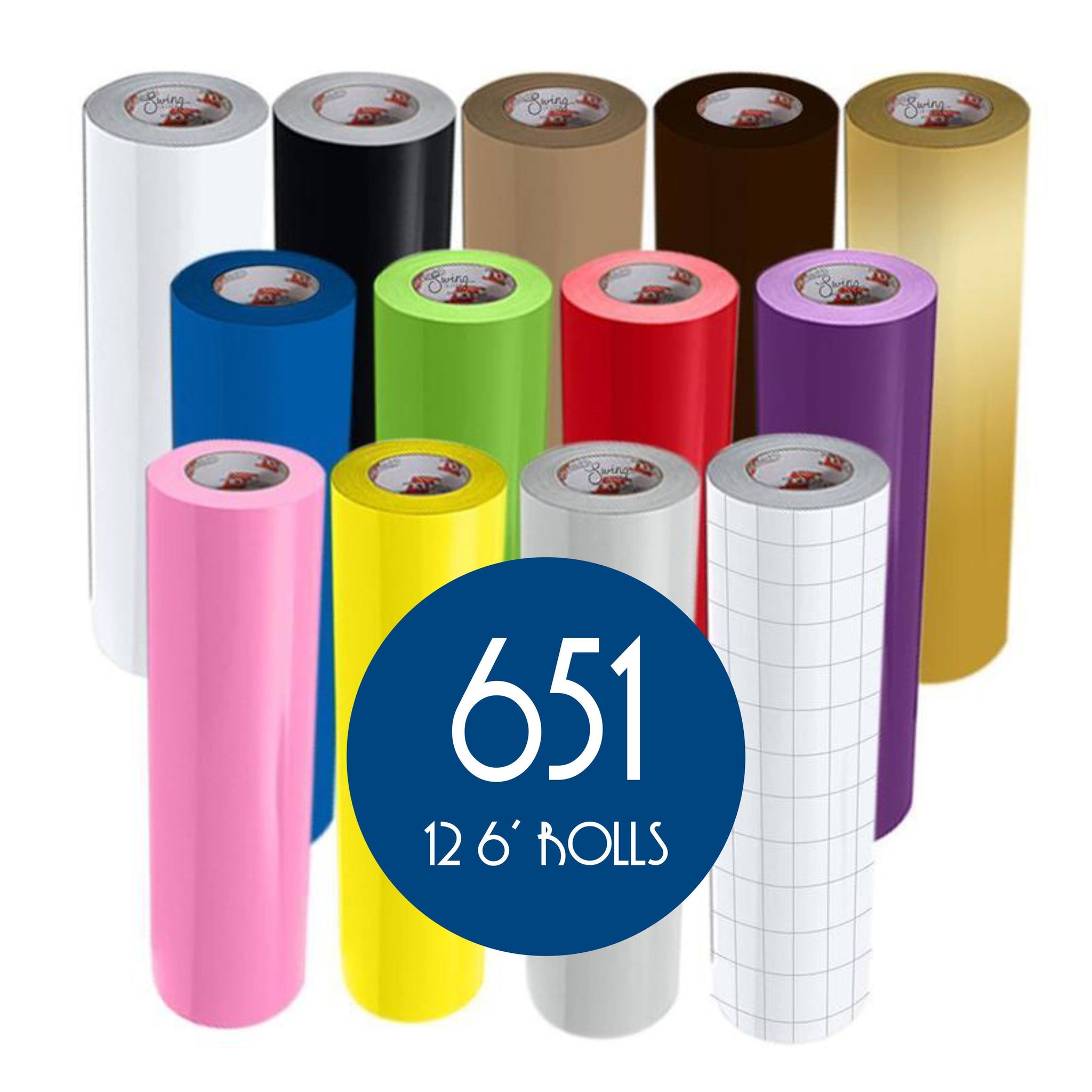 Oracal 651 Vinyl Build a Bundle 6 Foot Rolls Swing Design