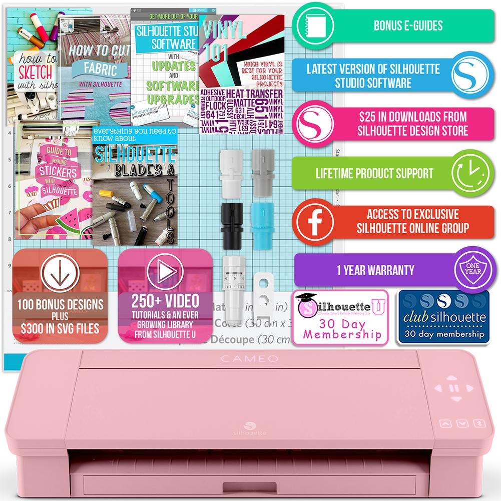 Download Silhouette Pink Cameo 4 W 15 X 15 Heat Press Swing Design