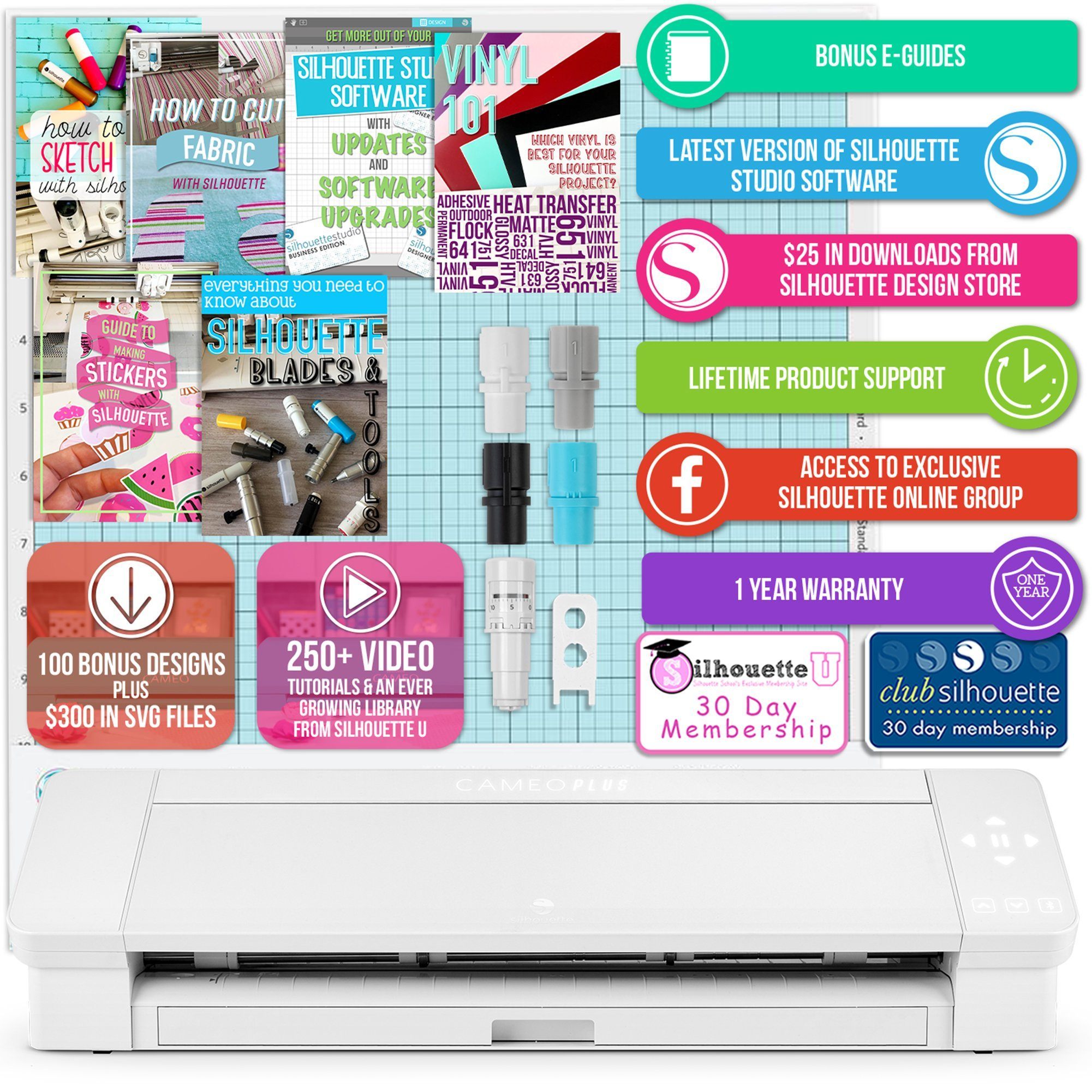 Download Cameo 4 Plus 15 Bundle W Oracal 651 Rolls Swing Design