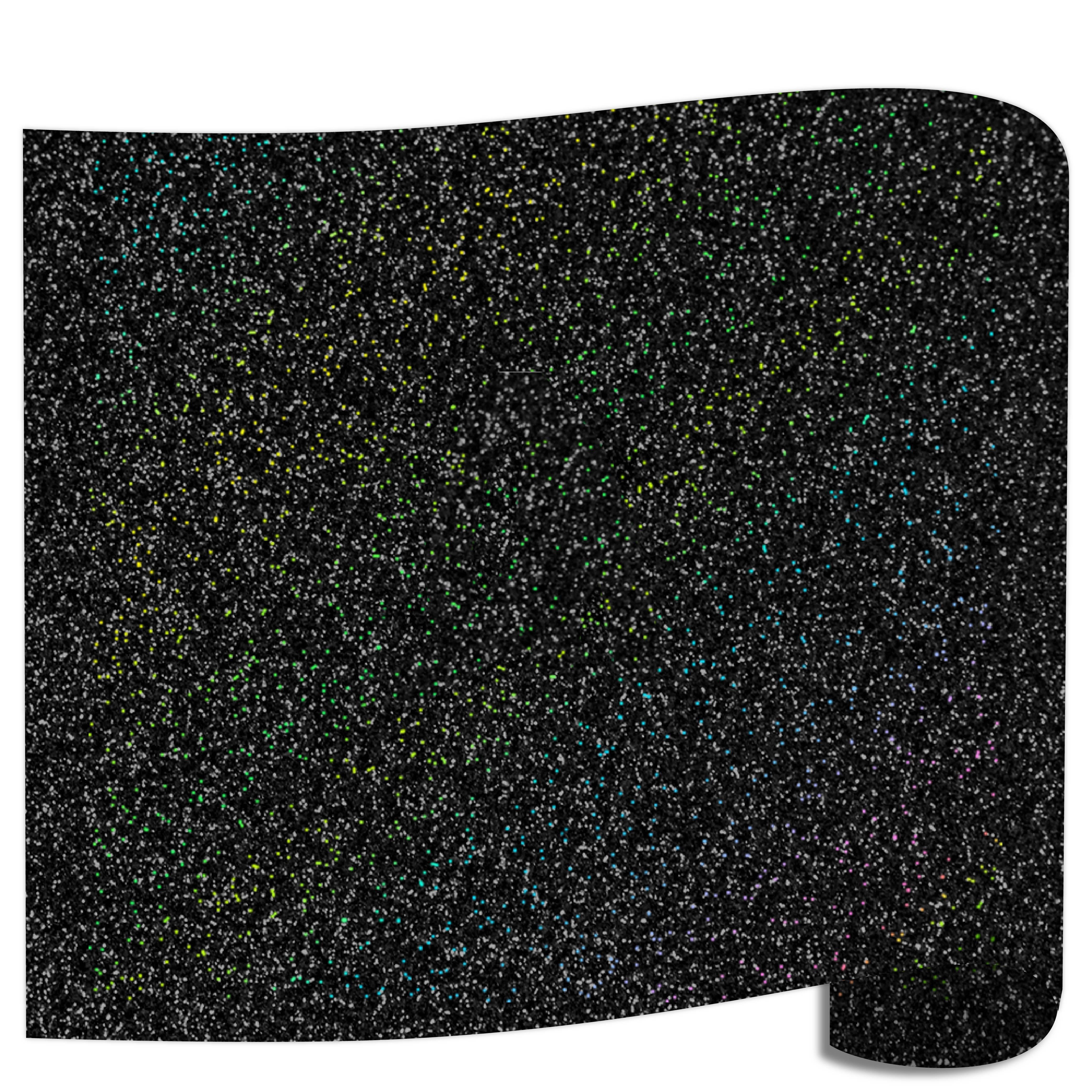 Siser Glitter Heat Transfer Vinyl (HTV) - Galaxy Black