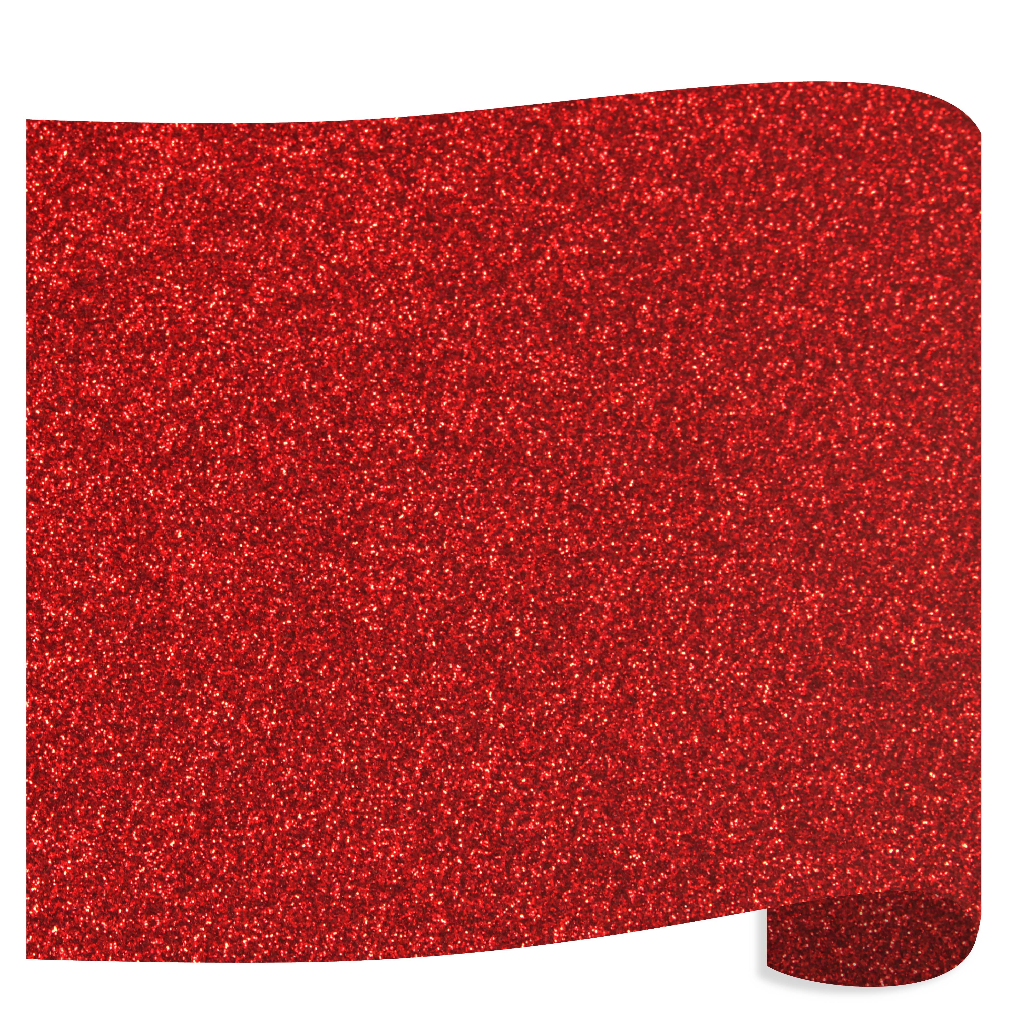 Siser Glitter Heat Transfer Vinyl (HTV) - Red