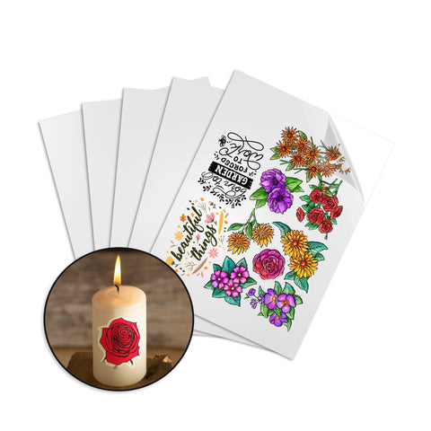 Uninet iColor Temporary Tattoo 2 Step Transfer and Adhesive Paper Kit - 8.27 x 11.69 - 100 Pack