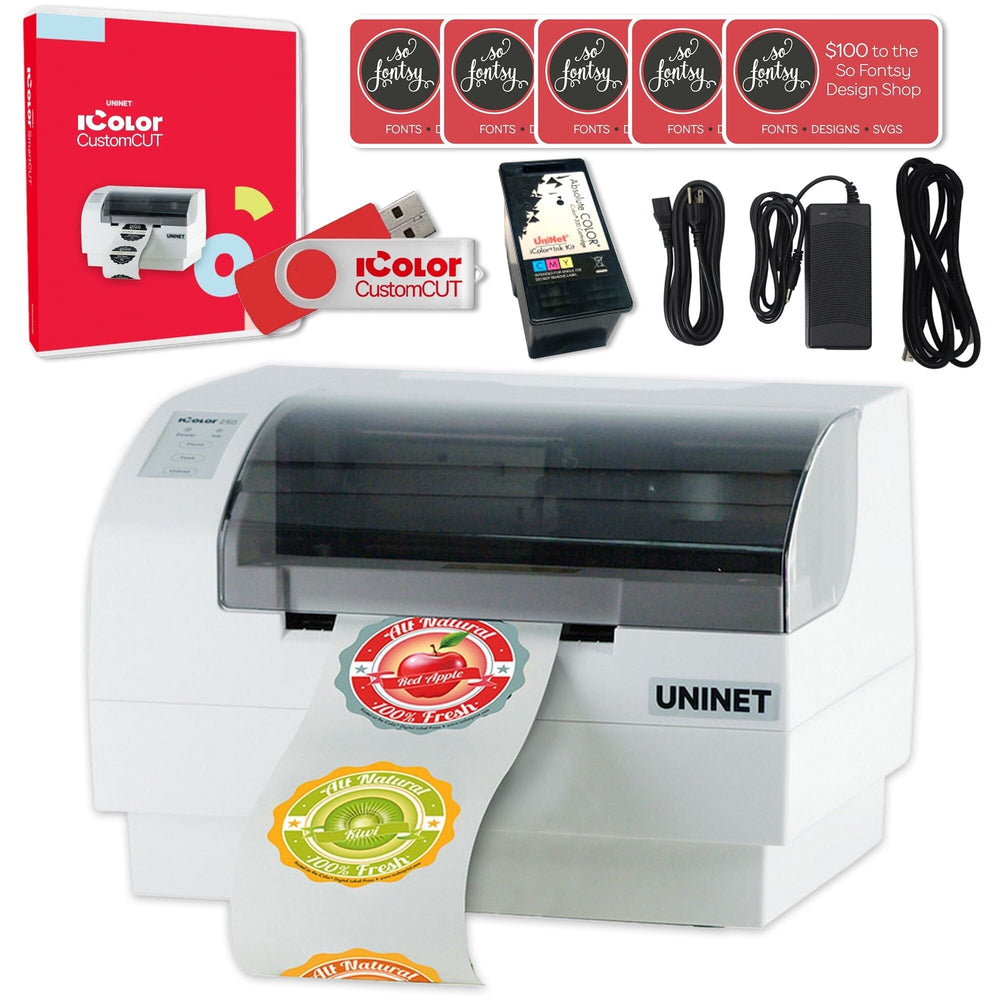 Uninet Icolor 250 I Print And Cut Label Maker Swing Design 5991