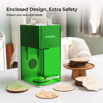 xTool F1 Portable Laser Engraver and Cutter with 4-in-1 Cup Spinner & Filter Nav Image 10