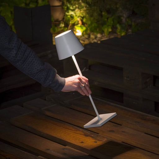 Set 4 Disk Lights luce da giardino con sensore