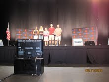 Podium for Ironman Louisville