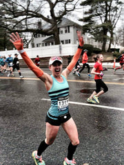 Kristin running in Boston