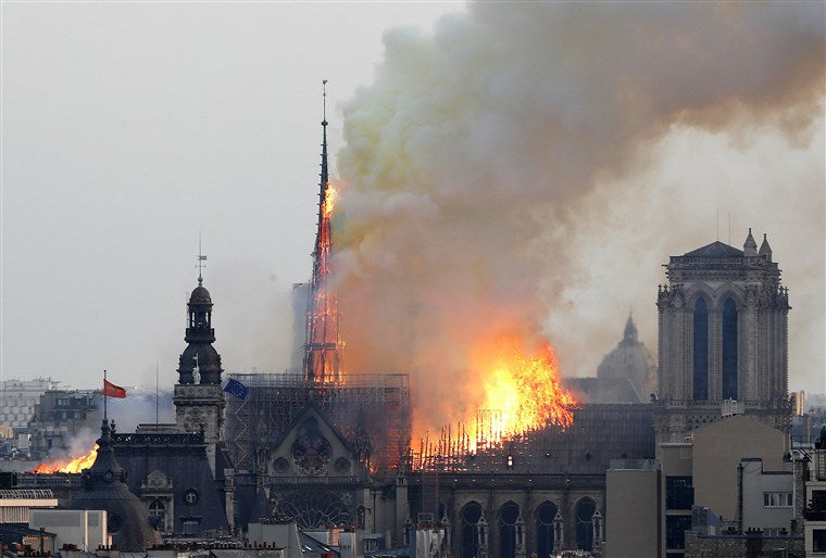 Notre Dame Burning 
