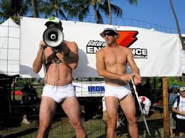 The underpants run at Ironman Hawaii