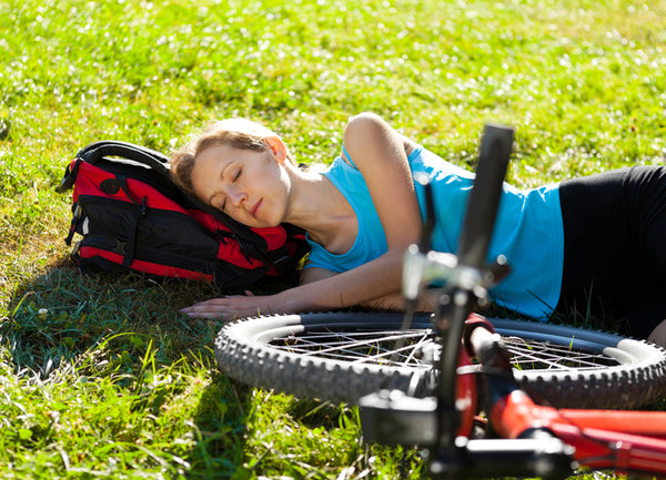 Bike Rider Sleeping