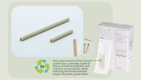 Industrially Compostable Moxa Guide Tubes: