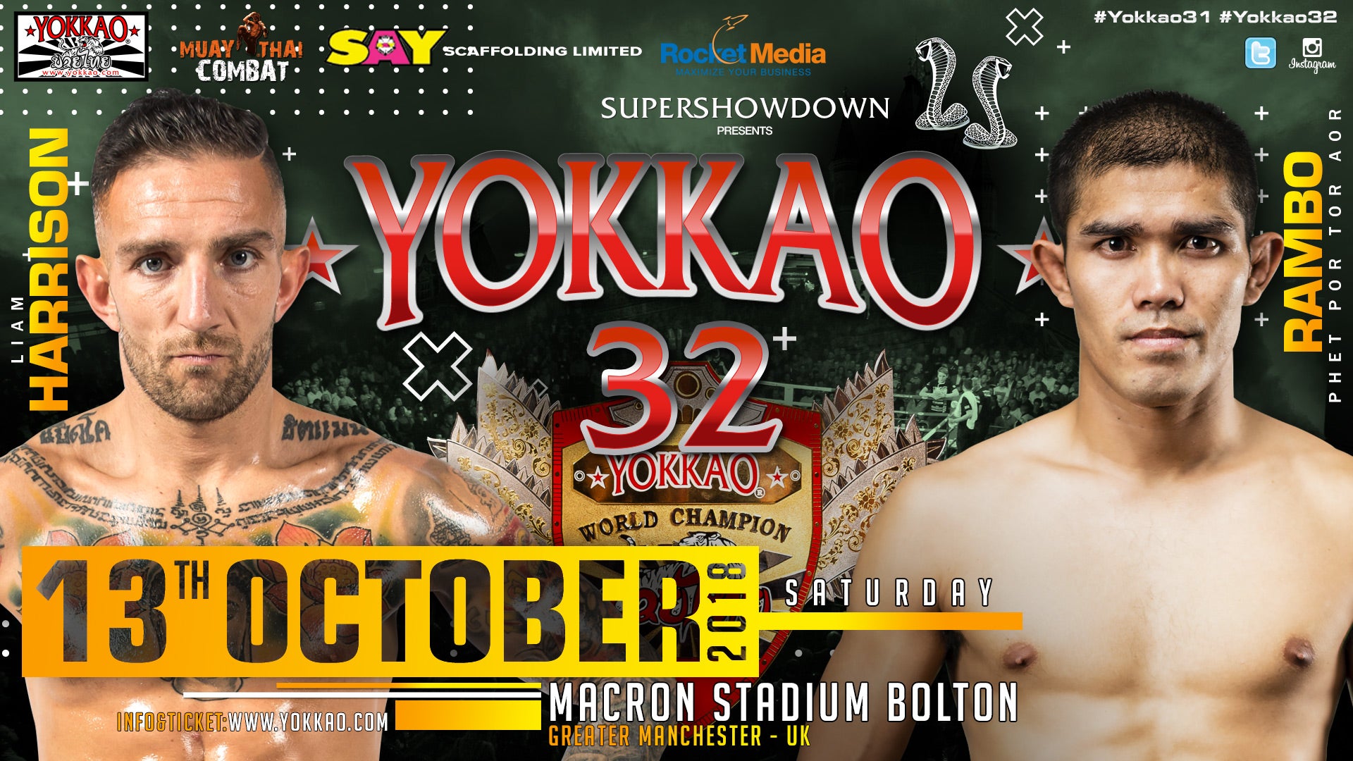 Liam Harrison Takes on Rambo at YOKKAO 32