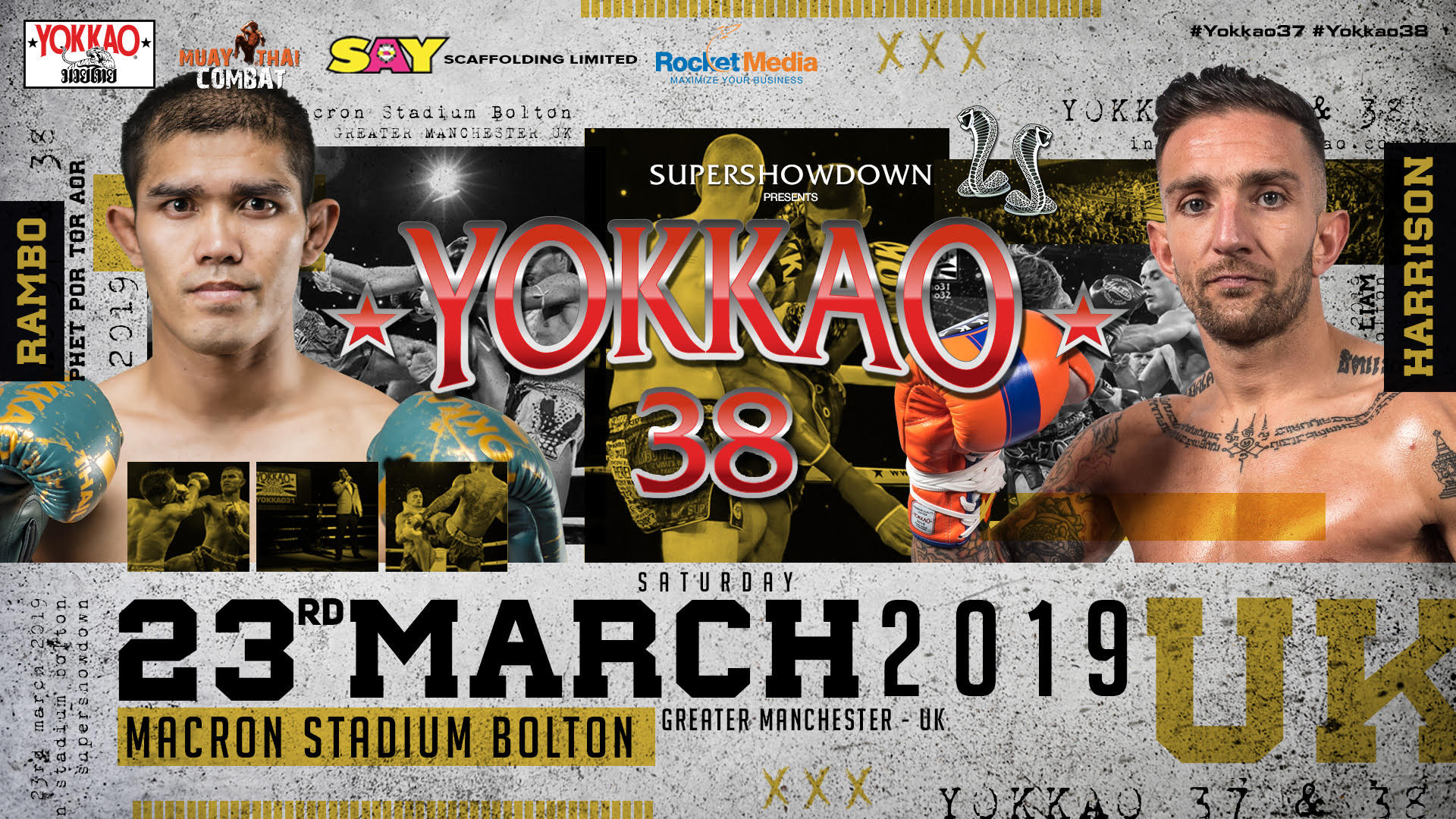 Liam Harrison vs Rambo Back On For YOKKAO 38