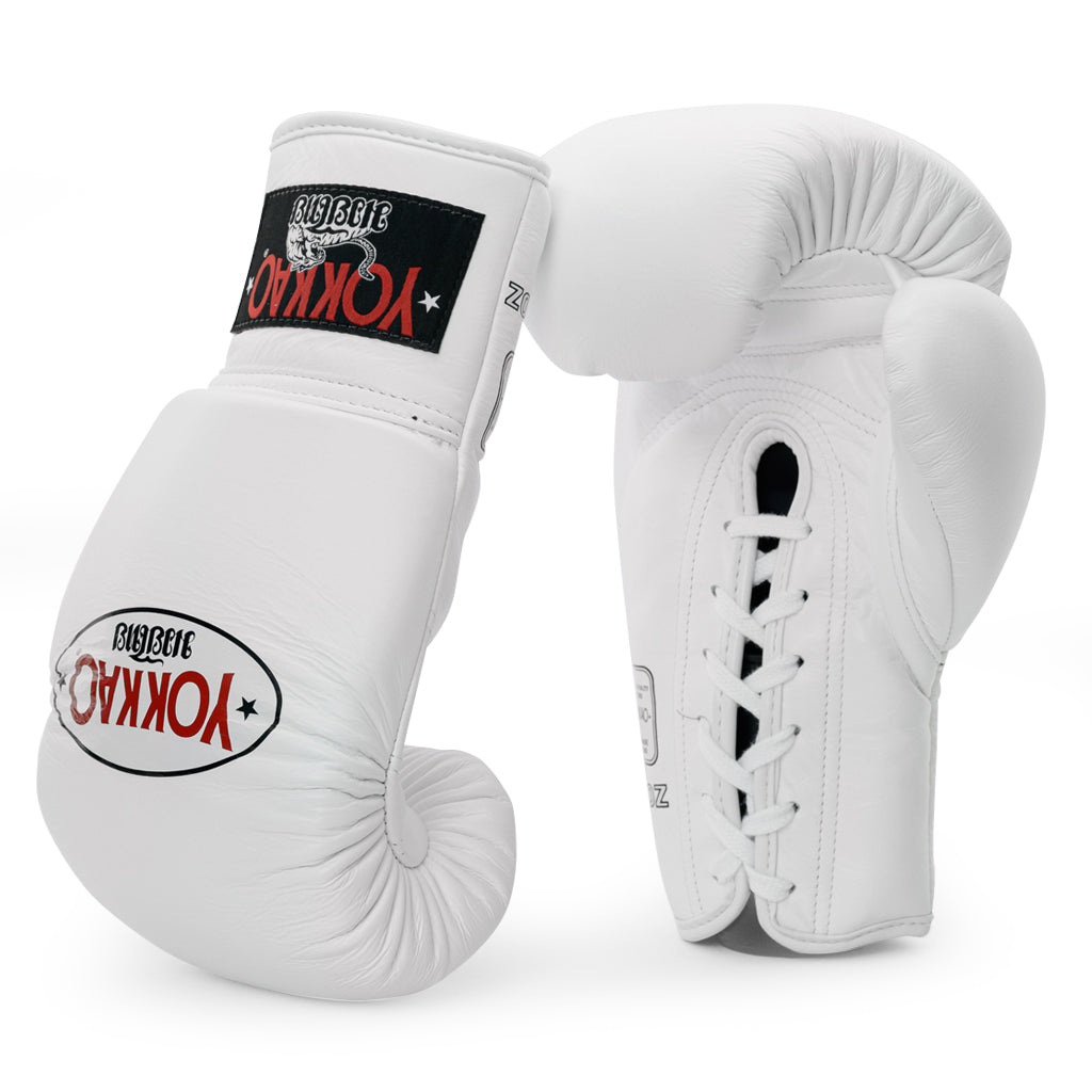 Lace Up Gloves | YOKKAO Blue Boxing Gloves