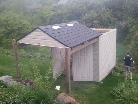 Big Max Shed Modified with a Roll-Off Roof