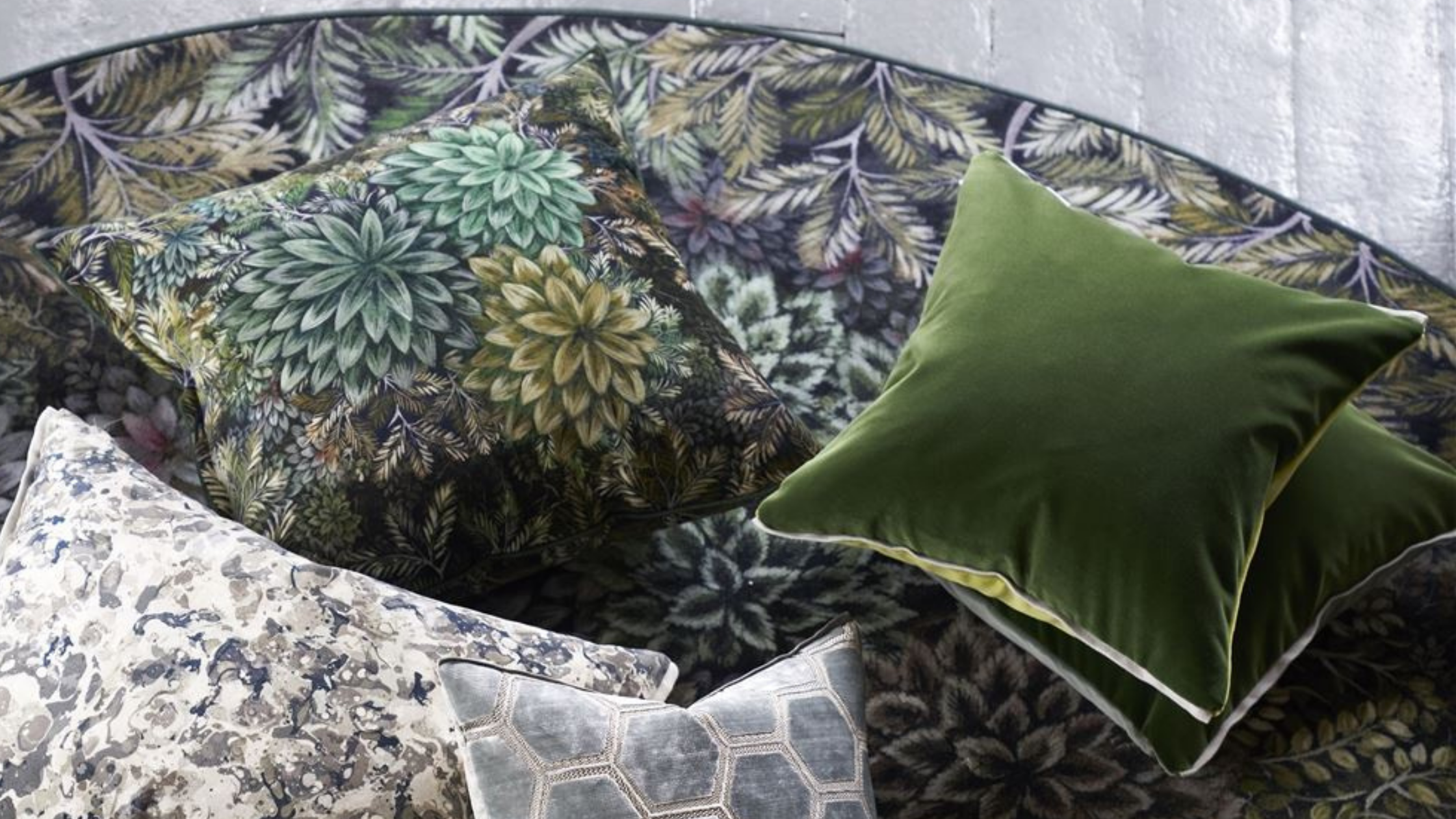 Fall pillows from Designers Guild