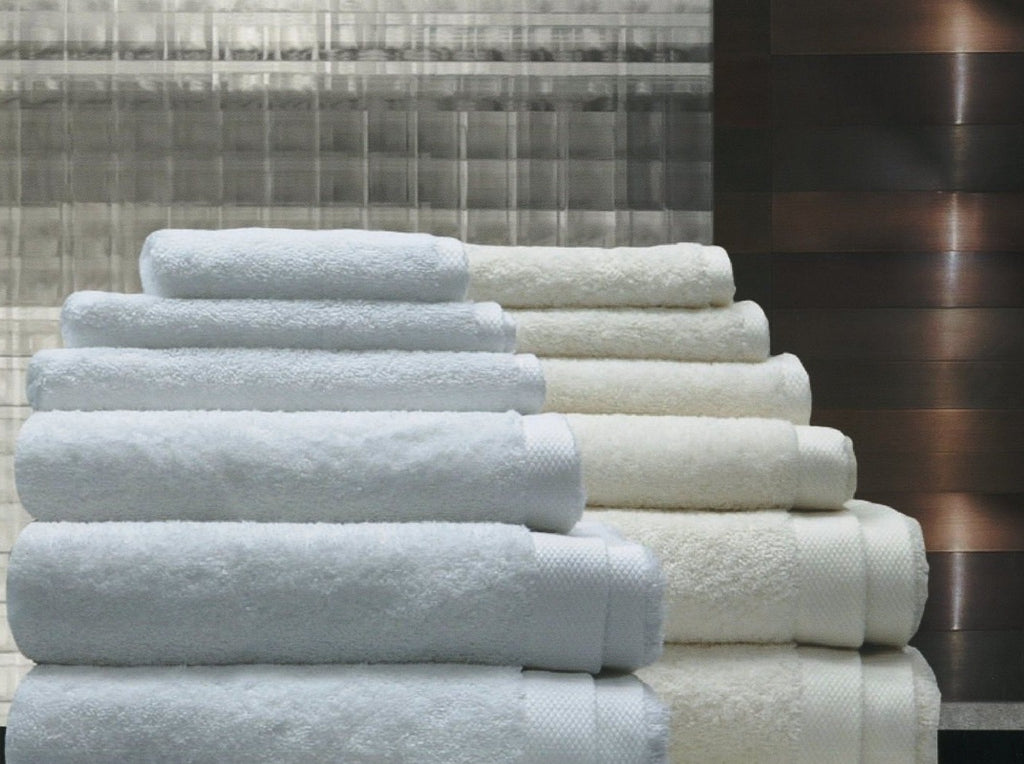 Abyss Twill Bath Towels - White  White bath towels, White hand towels,  Reversible bath rugs