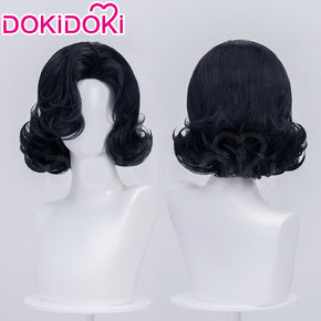 DokiDoki Game Reverse:1999 Cosplay Christine Wig Black Short Curly Hair