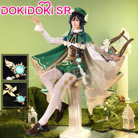 【US/EU LOCAL SHIPPING 】【Size S-2XL】DokiDoki-SR Game Genshin Impact Cosplay Venti Costume