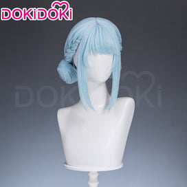 DokiDoki Game Genshin Impact Cosplay Ineffa Blue Wig