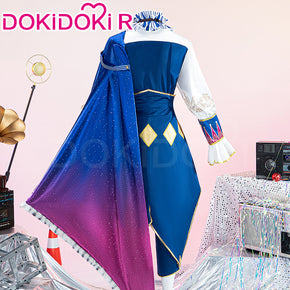 【Size XS-3XL】DokiDoki-R Game Cosplay Tenmaa Tsukasaa Crown of Suit Costume King of Spades PJSK