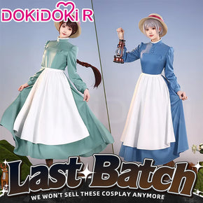 【Ready For Ship】【Last Batch】【Size S-4XL】DokiDoki-R Movie Cosplay Costume Dress Blue Green