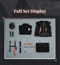 【LAST BATCH】DokiDoki-SR Anime Cosplay Costume Workwear Doujin Black Cool Casual Wear Techwear