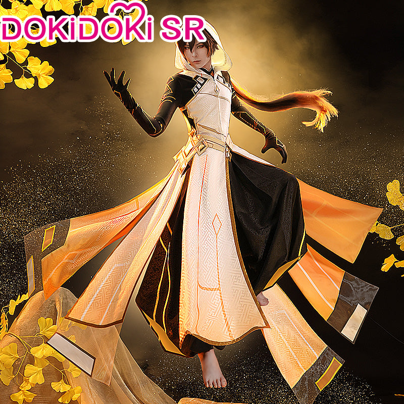 DokiDoki-SR Game Genshin Impact Cosplay Zhong Li God Costume Zhongli