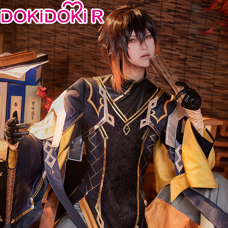 【Size S-3XL】DokiDoki-R Game Genshin Impact Cosplay Zhongli Costume ...