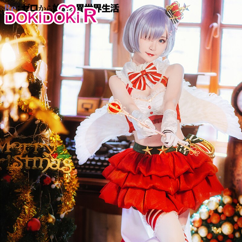 DokiDoki Anime Re Zero Cosplay Rem Cosplay Wigs W