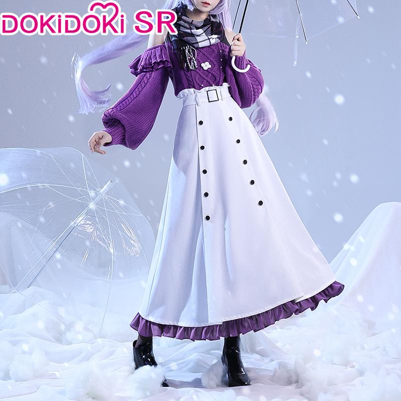 DokiDoki-SR Game Genshin Impact Cosplay KeQing Casual Wear Keqing Cost