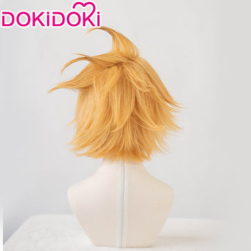 Anime The Promised Neverland Emma Short Curly Yellow Cosplay Wigs