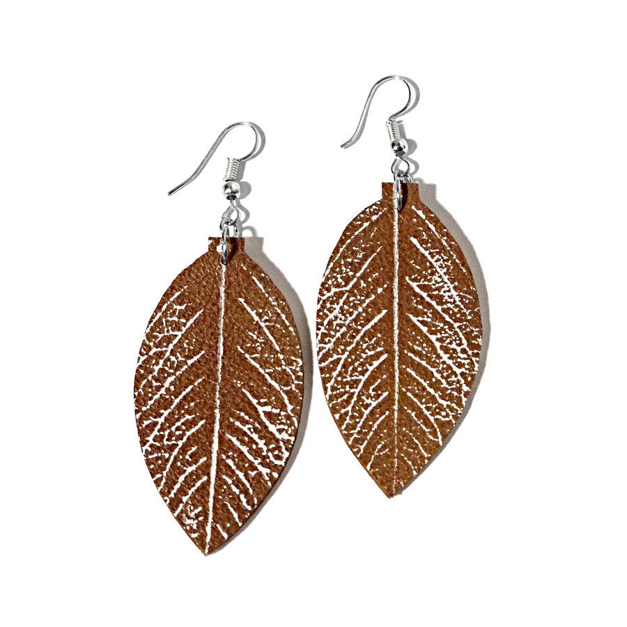 How To Make Painted Leather Earrings