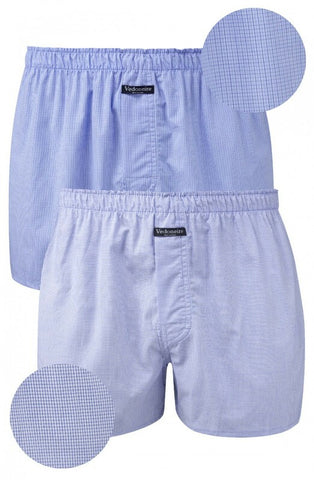 vedoneire cotton boxer shorts in light blue
